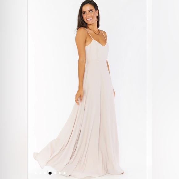 Show Me Your MuMu Faith Maxi Dress ~ Show Me The Ring Crisp - Picture 6 of 7